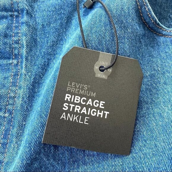 Levi’s Ribcage Straight Ankle Premium Jeans Plus 24W - Picture 7 of 14